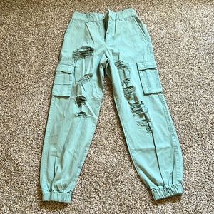 Forever 21 Dusty Blue Joggers